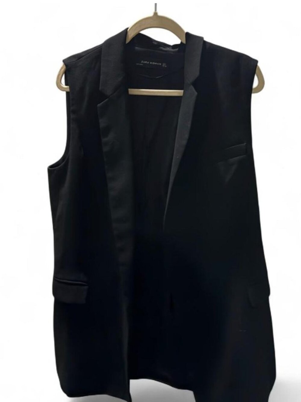 Zara Women's Black Gilet Blazer Size Small